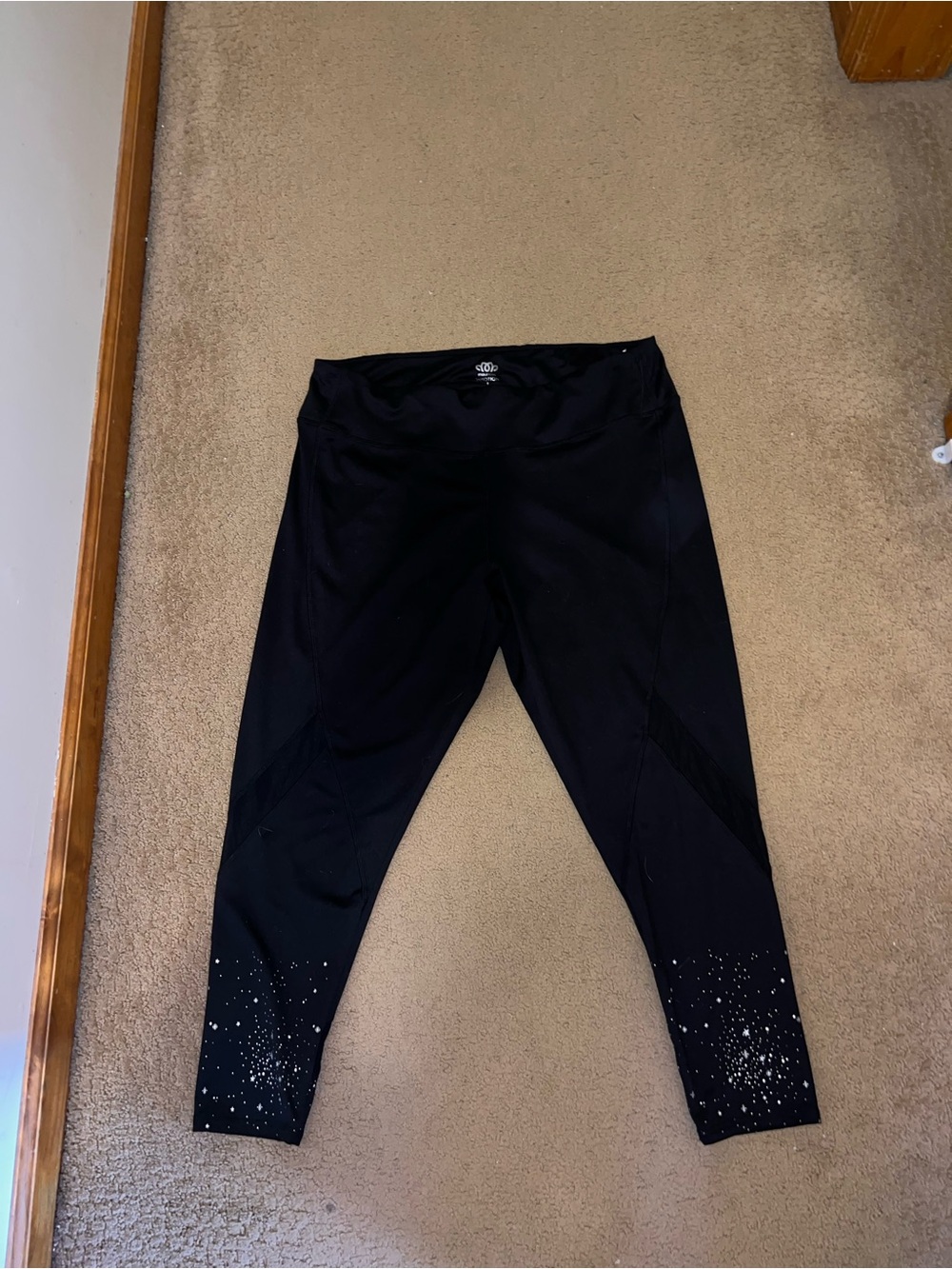 Maurices Black High-Rise Jeggings with Reflective Speckle Hem